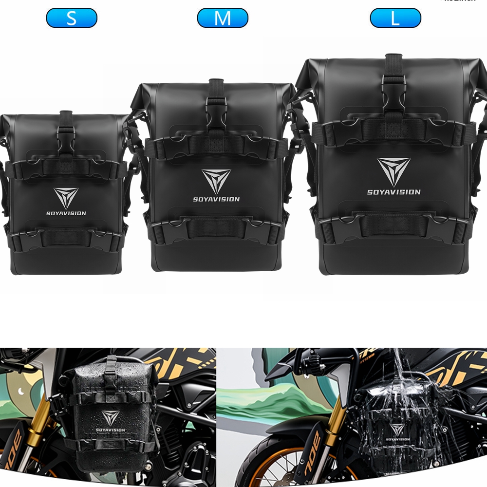 Motorcycle Crash Bar Waterproof Dry Bag - S/M/L Outdoor Tank Side Bag Motorcycle