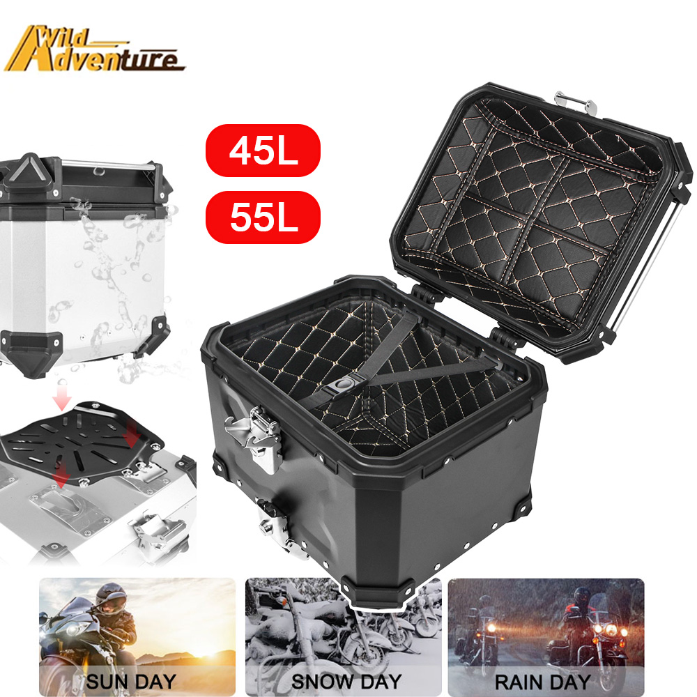 Aluminum Top Case Luggage Box 45L 55L - For BMW For VOGE 55L 45L