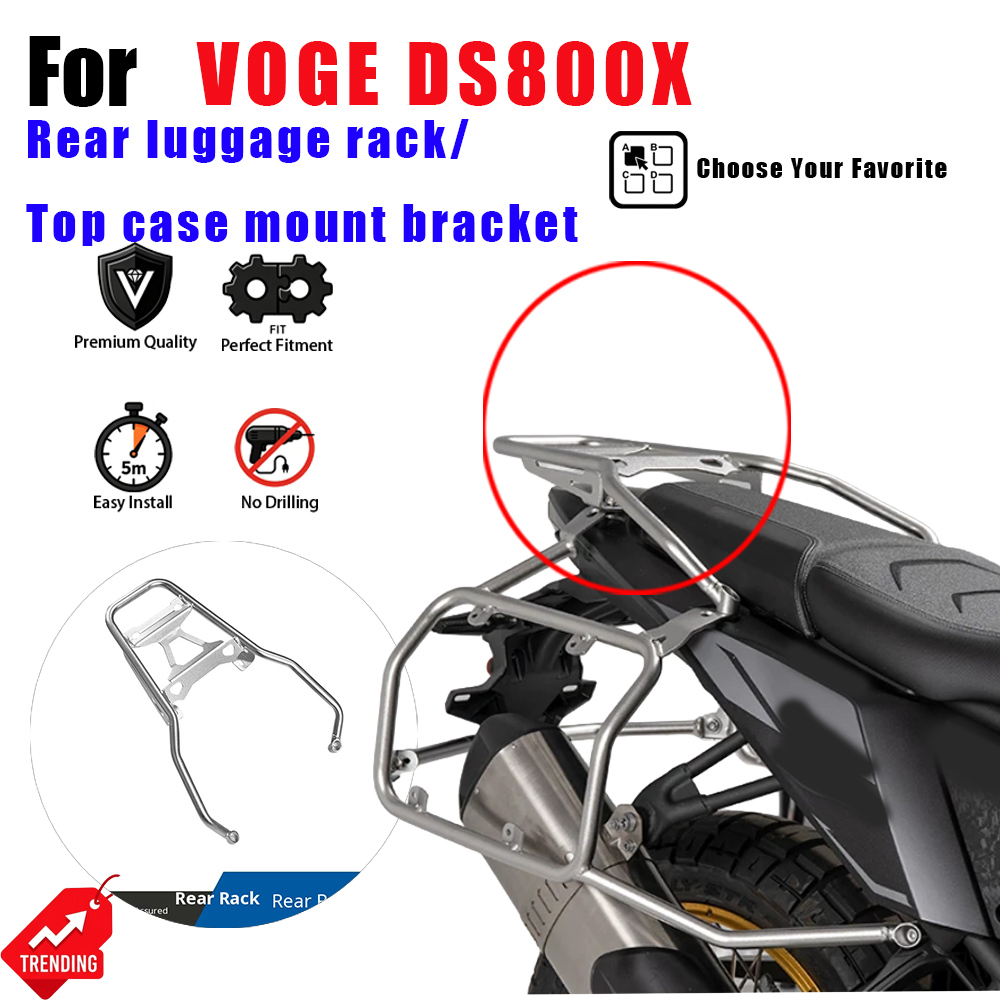 Motorcycle Luggage Rack Rear Carrier Steel - Rear Cargo Tail Rack Solo Carrier