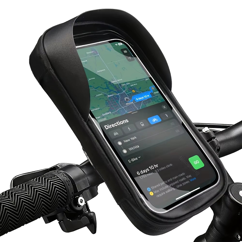 Waterproof Motorcycle Handlebar Bag Pouch - Motorcycle Bike Phone Holder Bag Touch