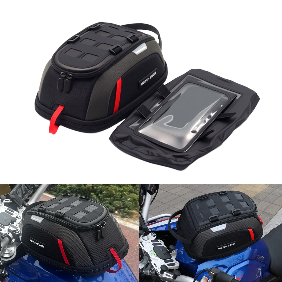 Motorcycle Tank Bag Magnetic Quick Release - Motorbike Fuel Oil Tank Bag Portable