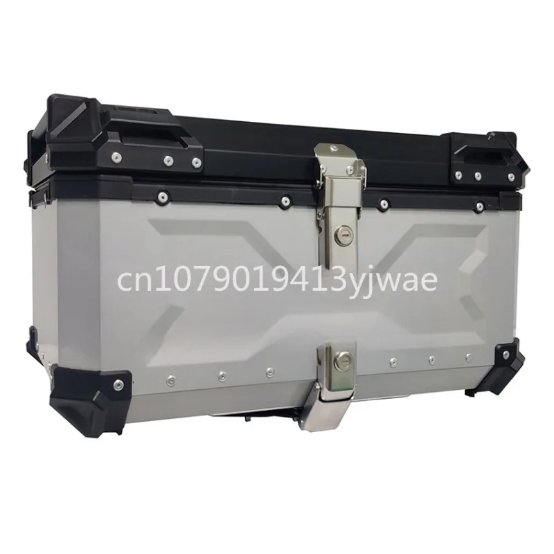 Aluminum Top Case Luggage Box 45L 55L - Motorcycle Rear Top Case Moto Luggage