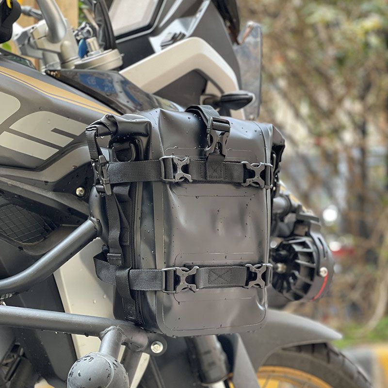 Motorcycle Crash Bar Waterproof Dry Bag - Outdoor Tank Side Bag Motorcycle Saddle