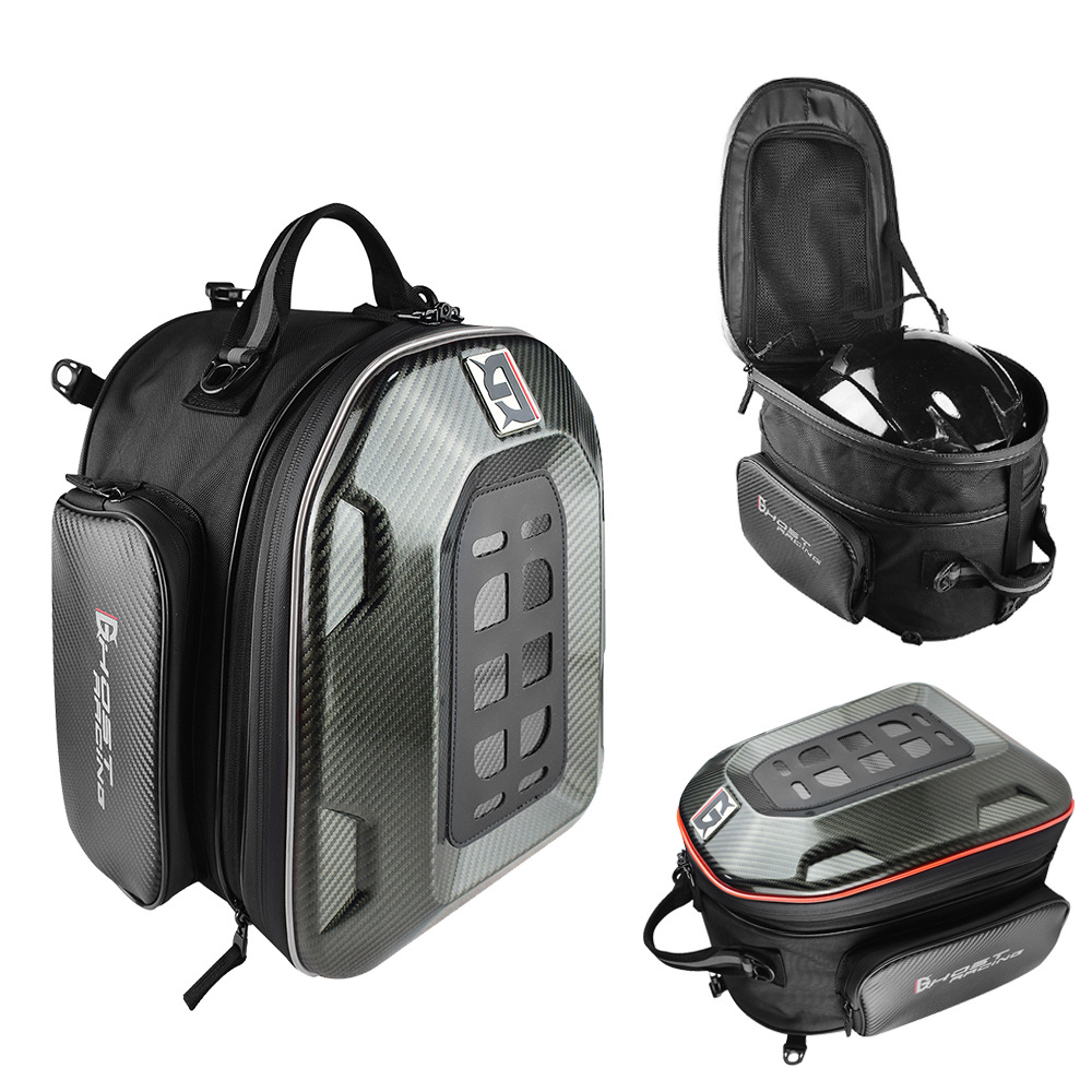 Motorcycle Helmet Backpack Waterproof Led - Expandable Motorcycle Rear Seat Helmet Bag