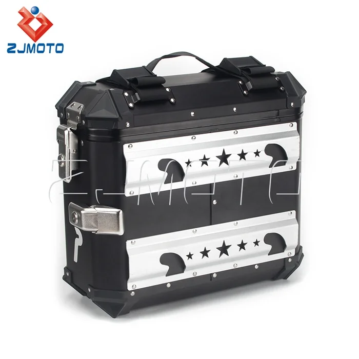 2pcs Aluminum Side Panniers Bo - đánh giá và giá Motorcycle Saddlebags Hard Luggage Panniers