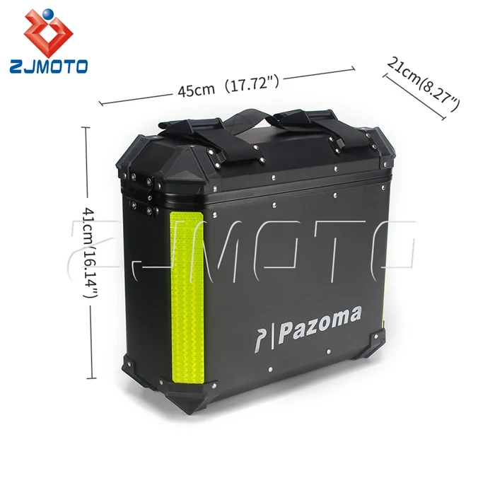 2pcs Aluminum Side Panniers Bo - đánh giá và giá Motorcycle Saddlebags Hard Luggage Panniers