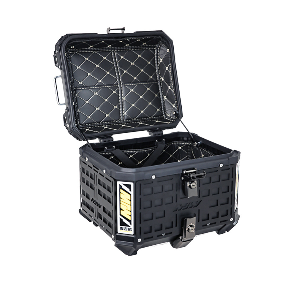 New Motorcycle Rear Luggage Bo - đánh giá và giá Aluminum Top Case Luggage Box 45L 55L