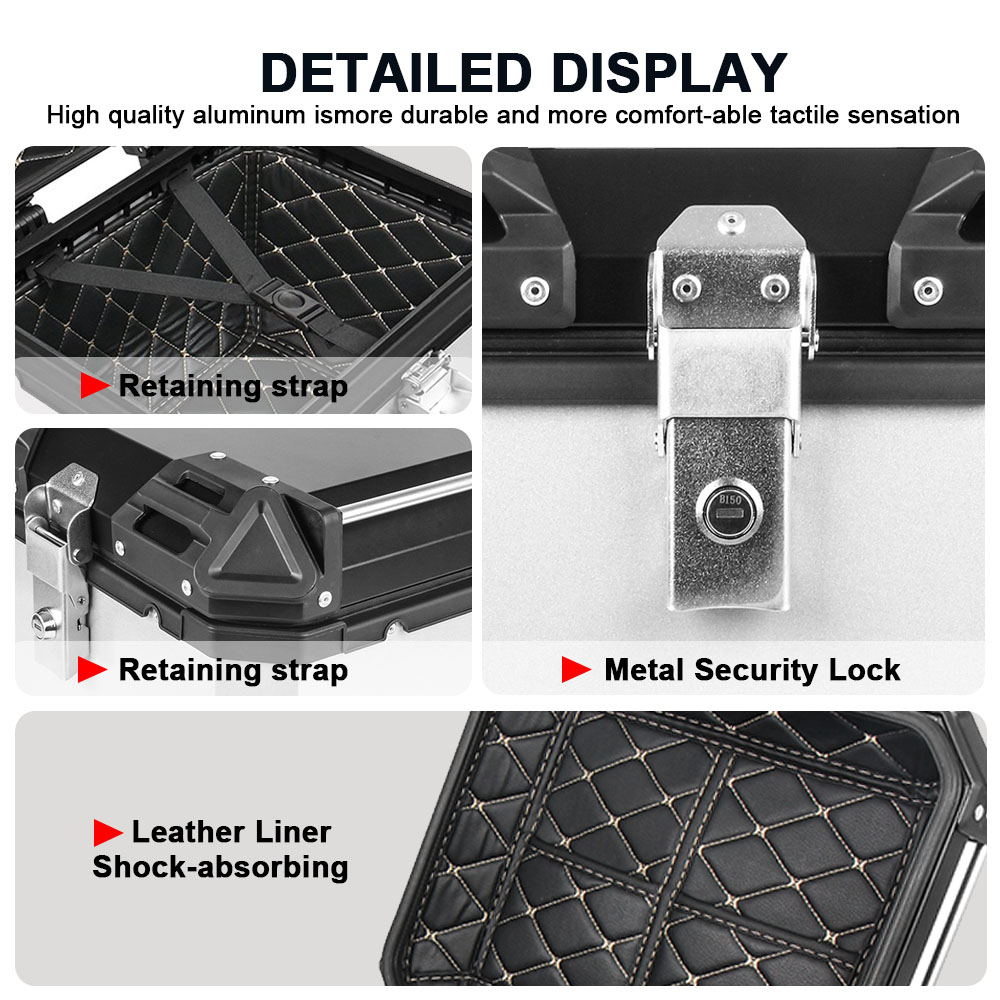 For BMW For VOGE 55L 45L Motor - đánh giá và giá Aluminum Top Case Luggage Box 45L 55L