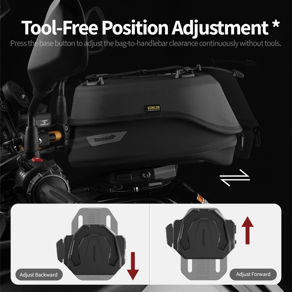 Túi bình xăng từ tính Rhinowal - đánh giá và giá Motorcycle Tank Bag Magnetic Quick Release