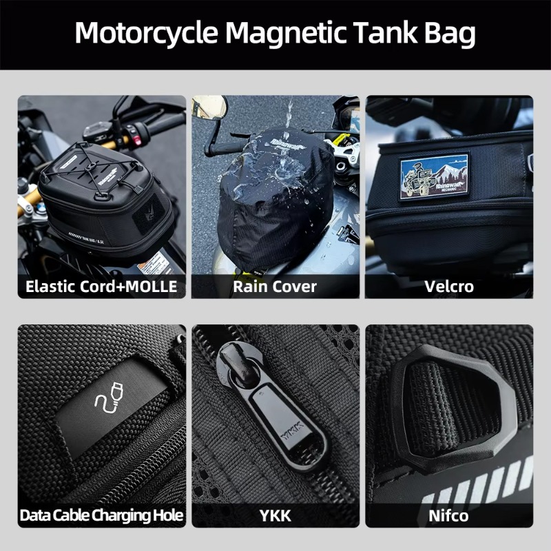 For SUZUKI V-Strom 250 650 850 - đánh giá và giá Motorcycle Tank Bag Magnetic Quick Release