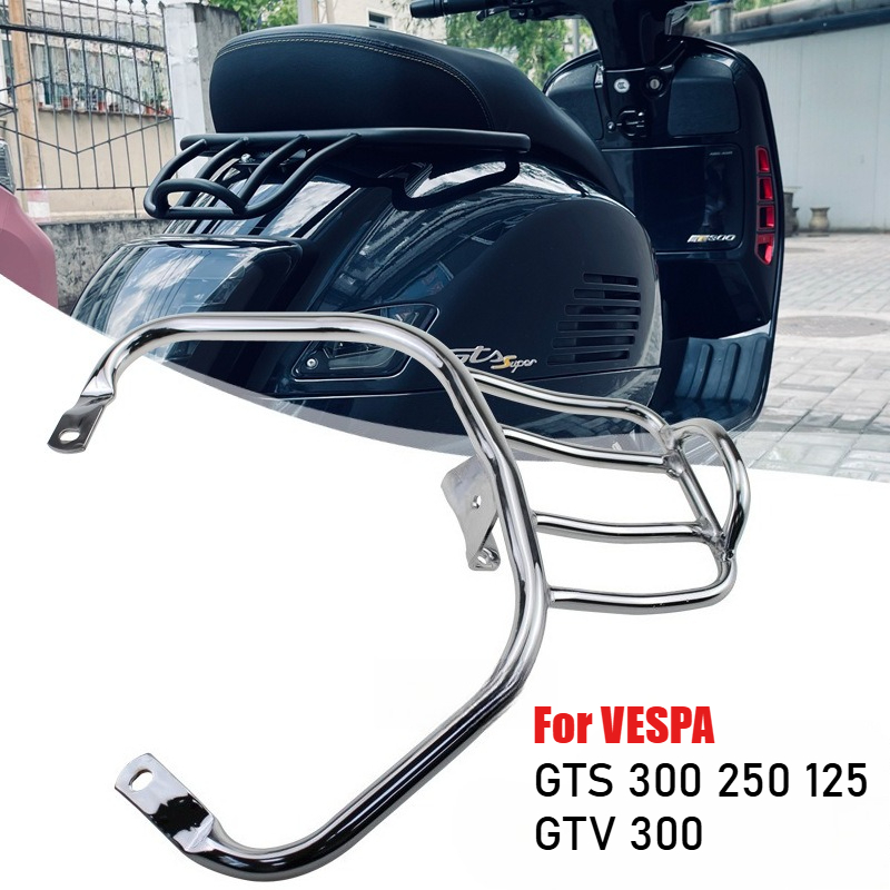 For VESPA GTS300 GTV300 GTS 30 - đánh giá và giá Motorcycle Luggage Rack Rear Carrier Steel