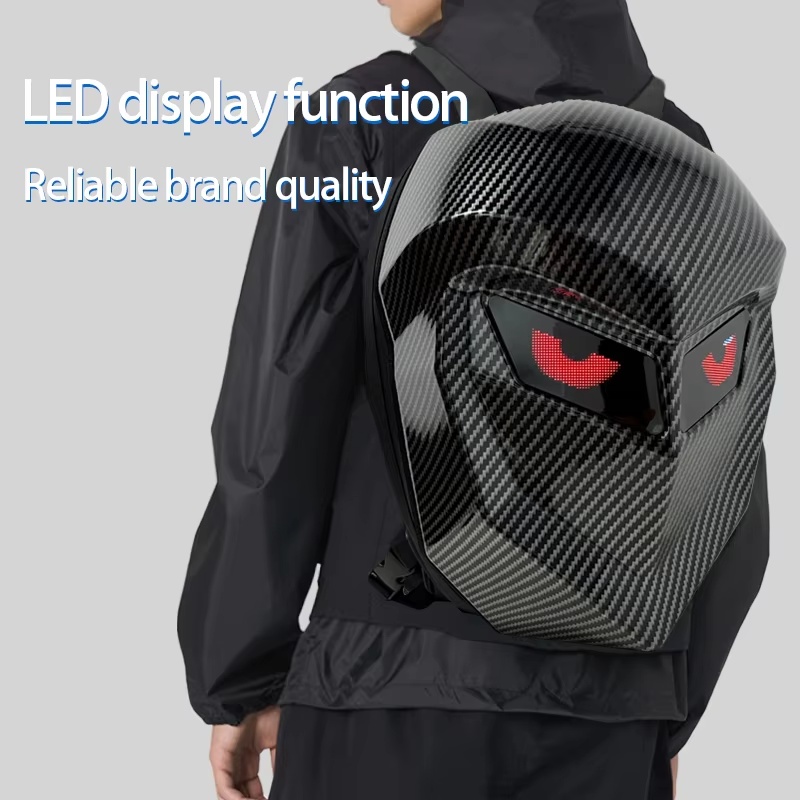 Motorcycle Bag Hard-Shell Wate - đánh giá và giá Motorcycle Helmet Backpack Waterproof Led