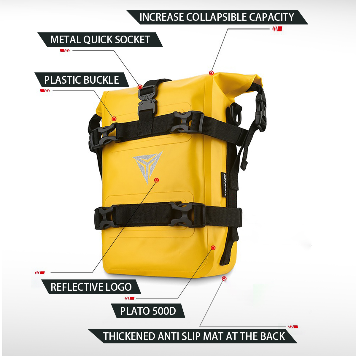Outdoor Tank Side Bag Motorcyc - đánh giá và giá Motorcycle Crash Bar Waterproof Dry Bag