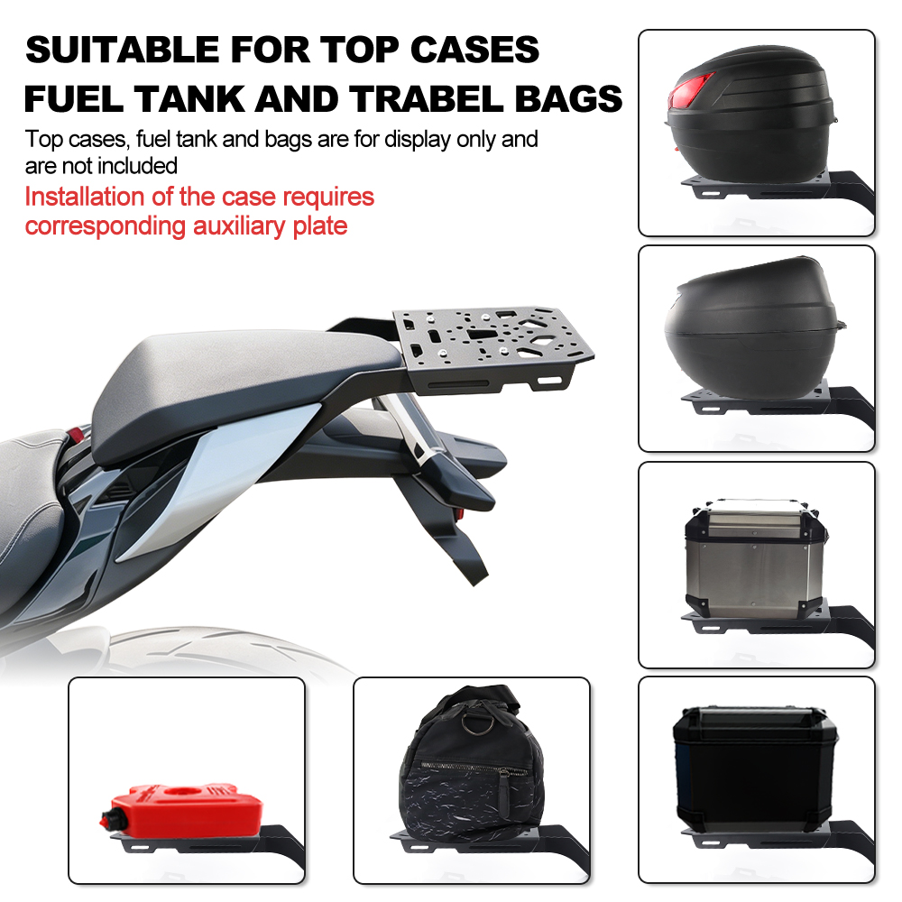 Motorcycle Rear Luggage Rack C - đánh giá và giá Motorcycle Luggage Rack Rear Carrier Steel