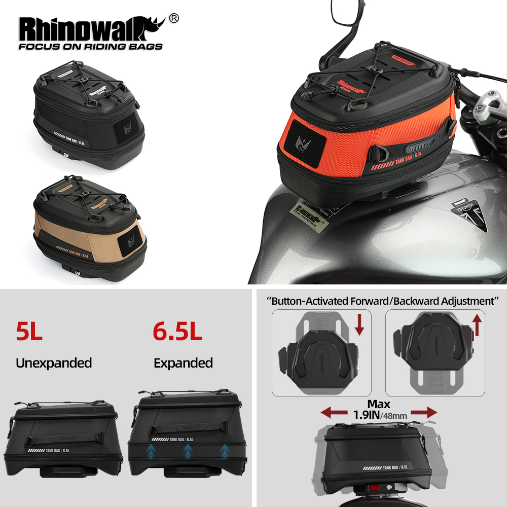 Rhinowalk Motorcycle Magnetic  - đánh giá và giá Motorcycle Tank Bag Magnetic Quick Release