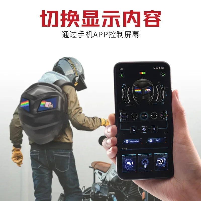 LoyLED Motorcycle Backpack, Lu - đánh giá và giá Motorcycle Helmet Backpack Waterproof Led