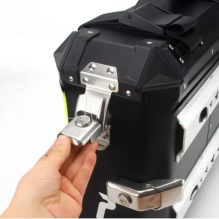 2pcs Aluminum Side Panniers Bo - đánh giá và giá Motorcycle Saddlebags Hard Luggage Panniers