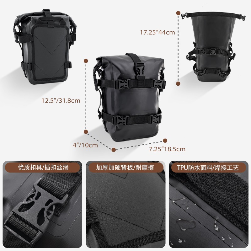 Waterproof Motorcycle Fork Bag - đánh giá và giá Motorcycle Crash Bar Waterproof Dry Bag