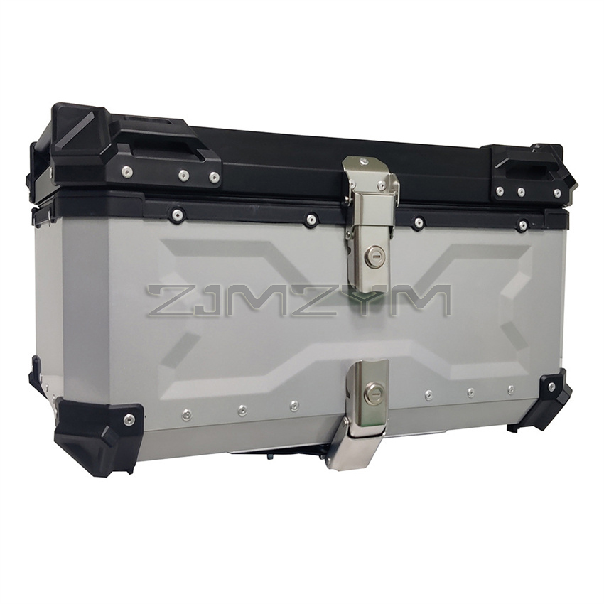 Motorcycle Rear Top Case Moto  - đánh giá và giá Aluminum Top Case Luggage Box 45L 55L