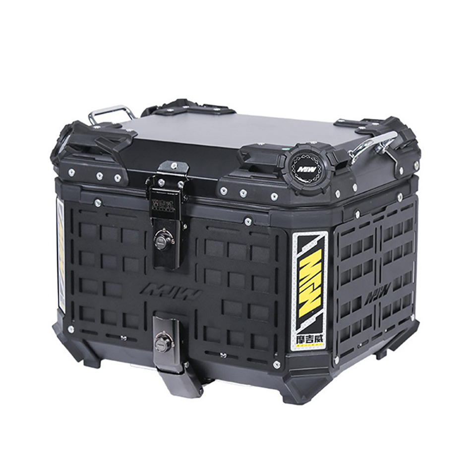 Scooter Aluminum Tail Box 55L  - đánh giá và giá Aluminum Top Case Luggage Box 45L 55L