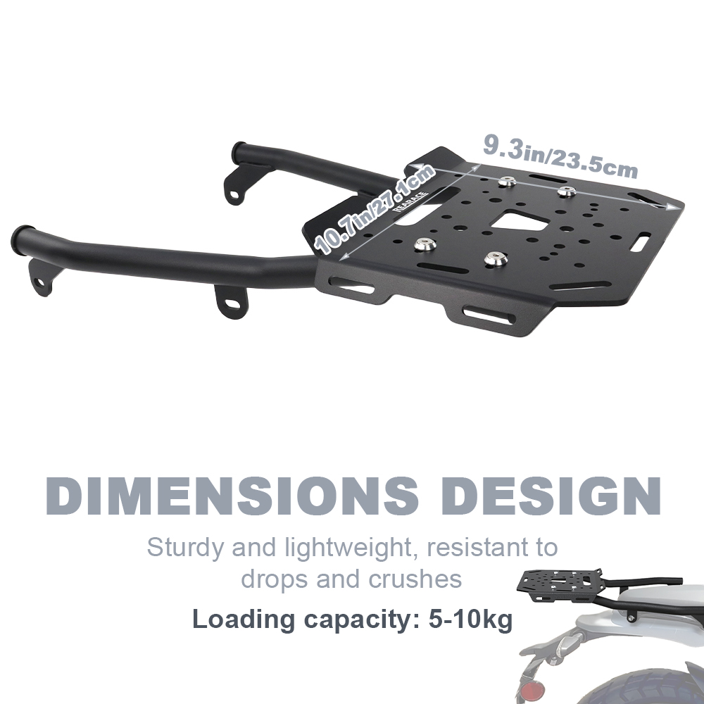 Motorcycle Rear Luggage Rack C - đánh giá và giá Motorcycle Luggage Rack Rear Carrier Steel