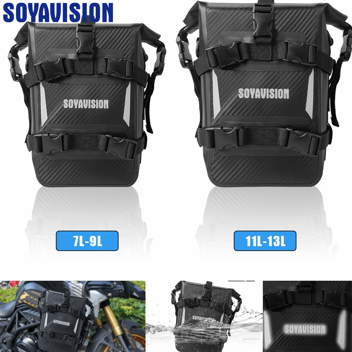 Reflective Motorcycle Dry Bag  - đánh giá và giá Motorcycle Crash Bar Waterproof Dry Bag