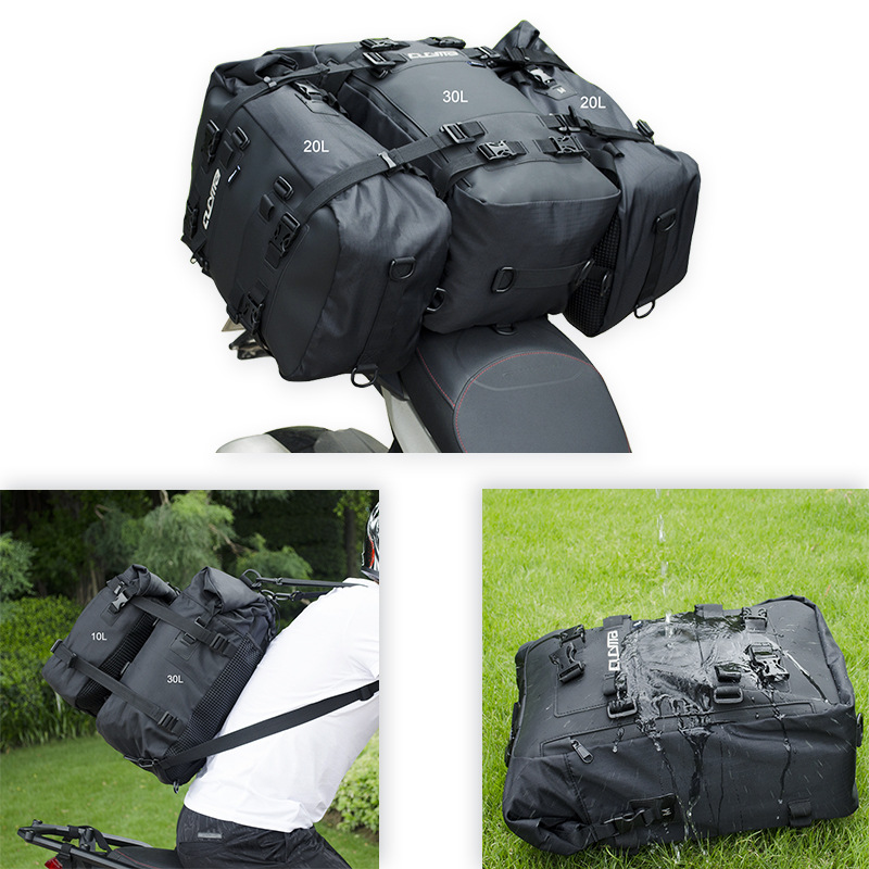 CUCYMA Waterproof Motorcycle R - đánh giá và giá Motorcycle Tail Bag Waterproof Roll Top