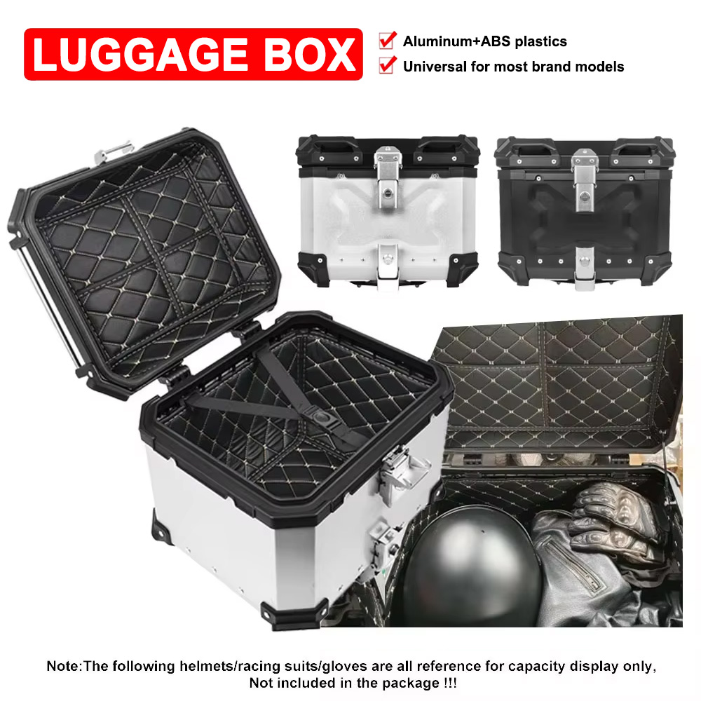 45L 55L 65L Universal Top Box  - đánh giá và giá Aluminum Top Case Luggage Box 45L 55L