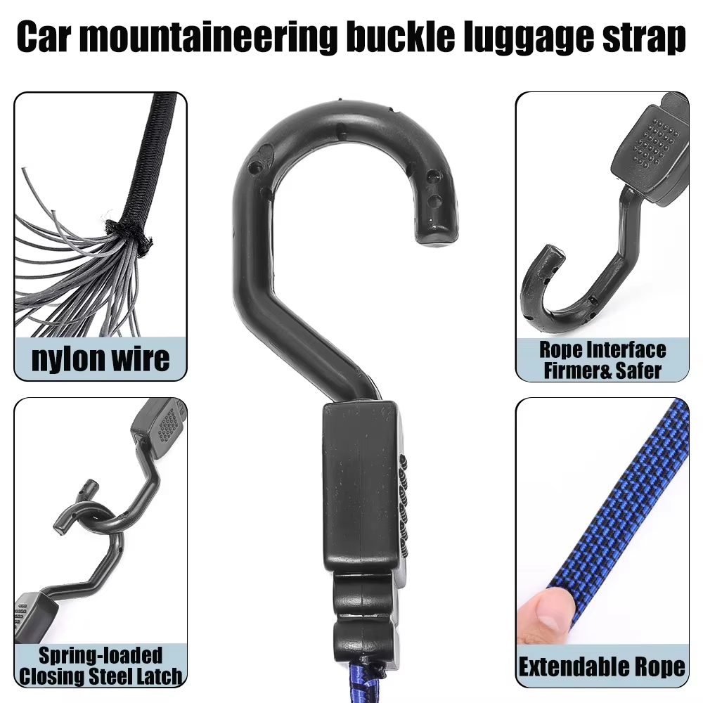 Motorcycle Luggage Strap Bunge - đánh giá và giá Cargo Net Bungee Cord Motorcycle Helmet