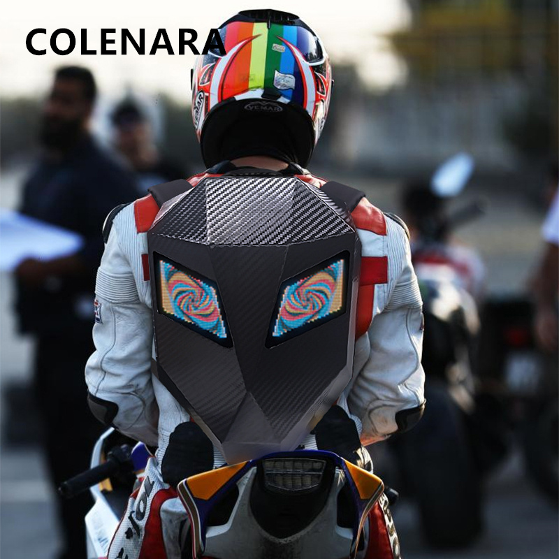COLENARA Waterproof Backpack A - đánh giá và giá Motorcycle Helmet Backpack Waterproof Led
