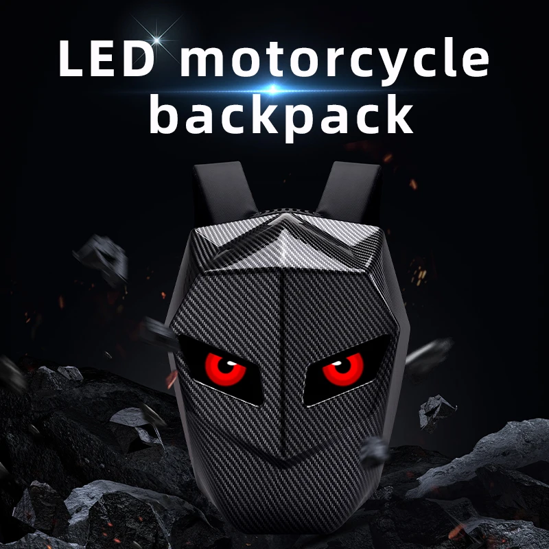 LED Backpack For Man Hard Shel - đánh giá và giá Motorcycle Helmet Backpack Waterproof Led
