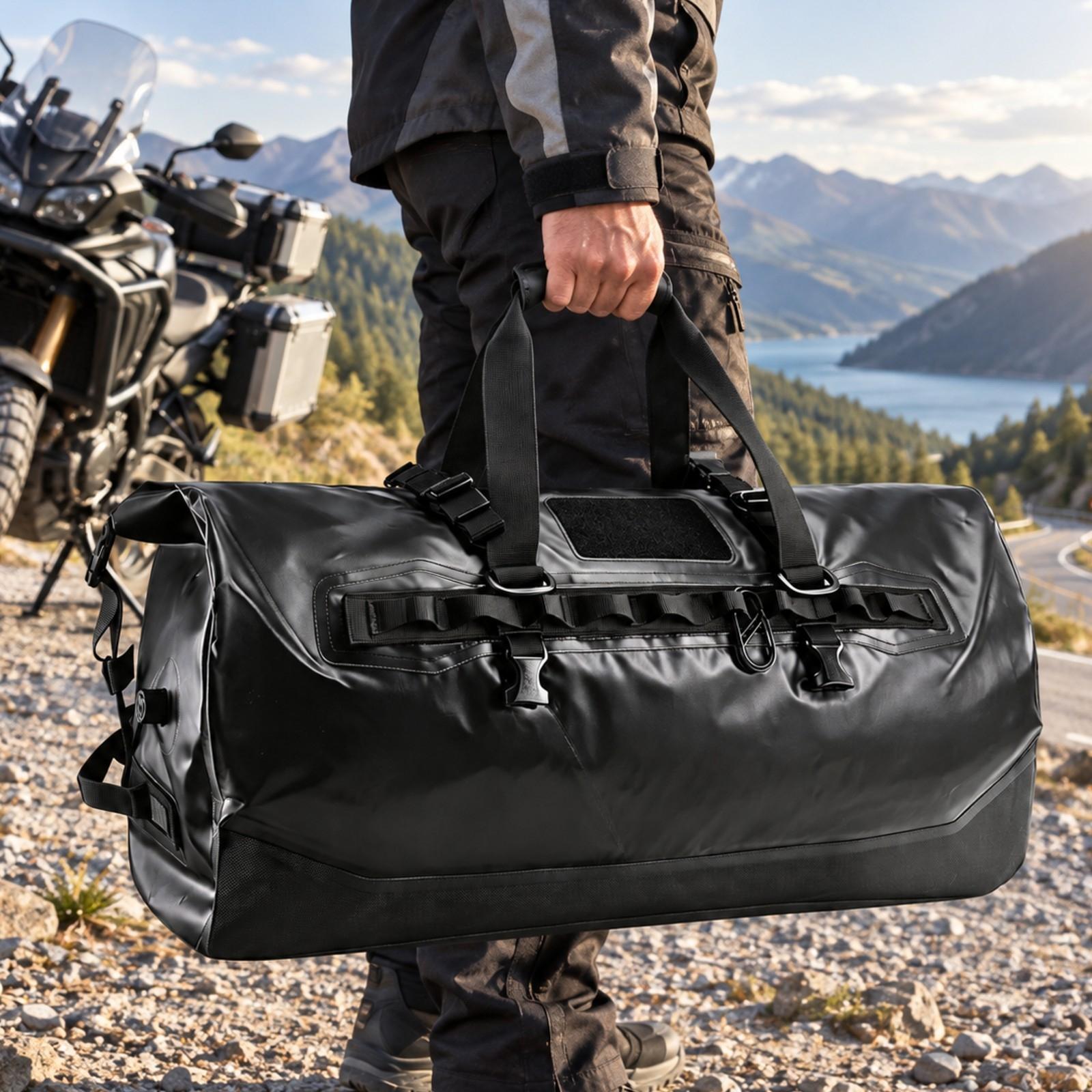 Large‑Capacity Waterproof Roll - đánh giá và giá Motorcycle Tail Bag Waterproof Roll Top