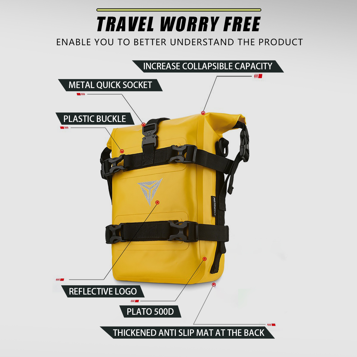 Outdoor Tank Side Bag Motorcyc - đánh giá và giá Motorcycle Crash Bar Waterproof Dry Bag