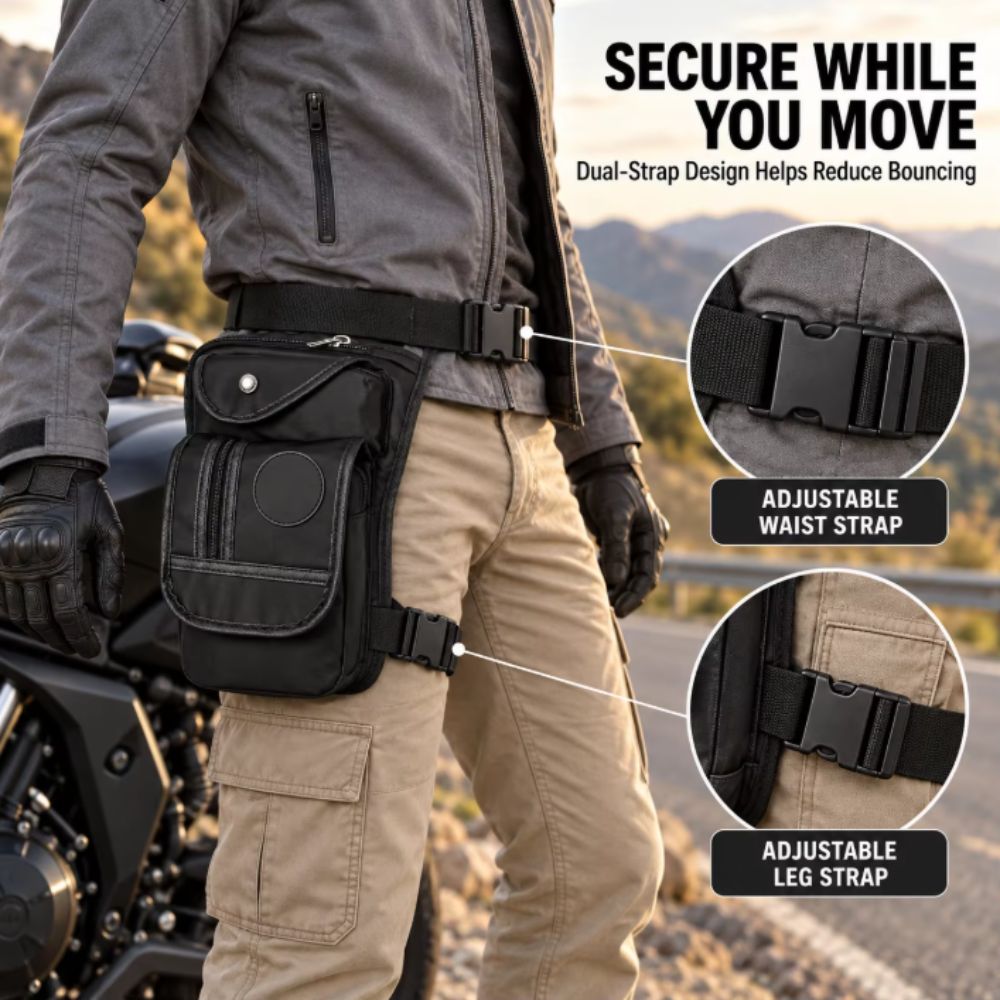 Men Canvas Drop Leg Bag Nylon  - đánh giá và giá Motorcycle Leg Bag Drop Thigh Pouch