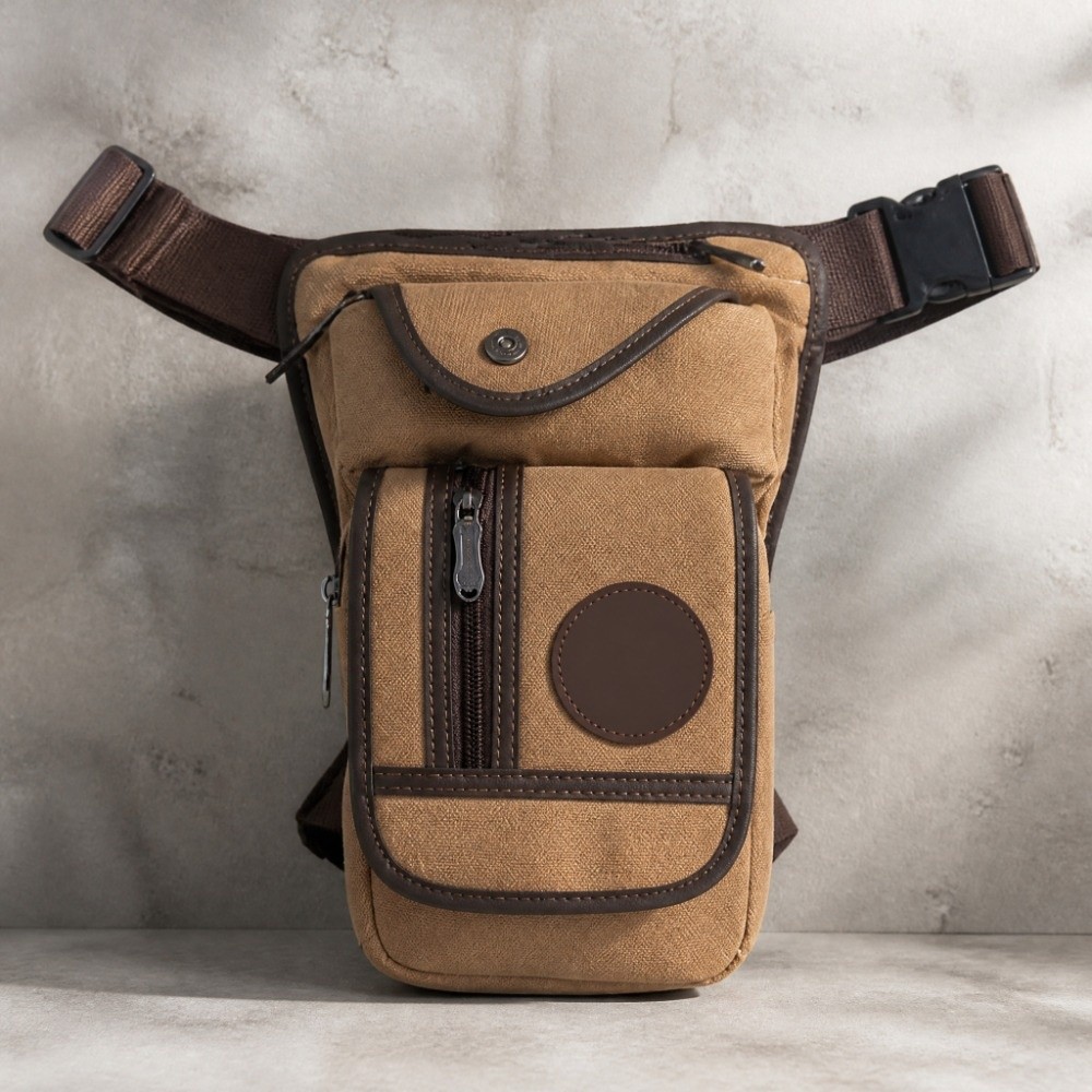 Men Canvas Drop Leg Bag Nylon  - đánh giá và giá Motorcycle Leg Bag Drop Thigh Pouch