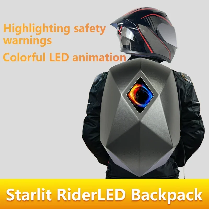 LED Knight Cycling Backpack wi - đánh giá và giá Motorcycle Helmet Backpack Waterproof Led