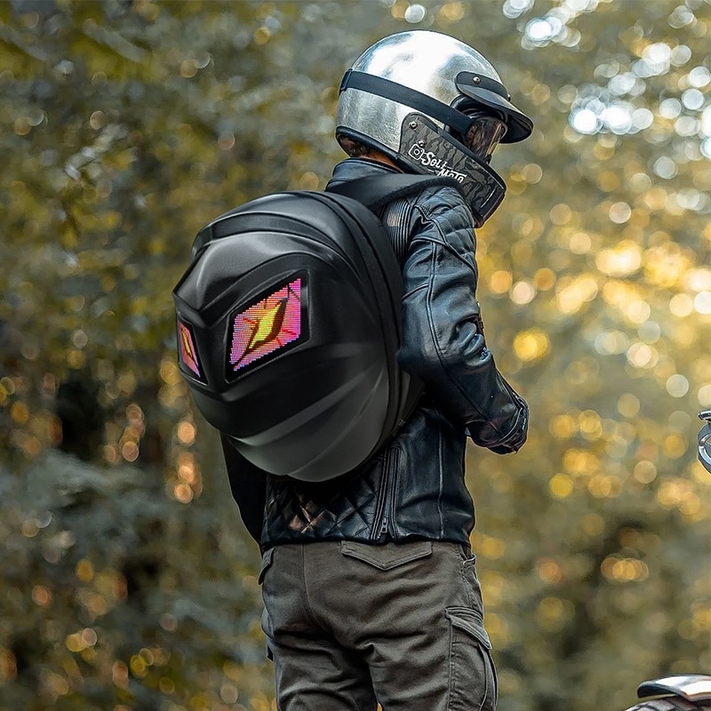 Generic LED Motorcycle Backpac - đánh giá và giá Motorcycle Helmet Backpack Waterproof Led