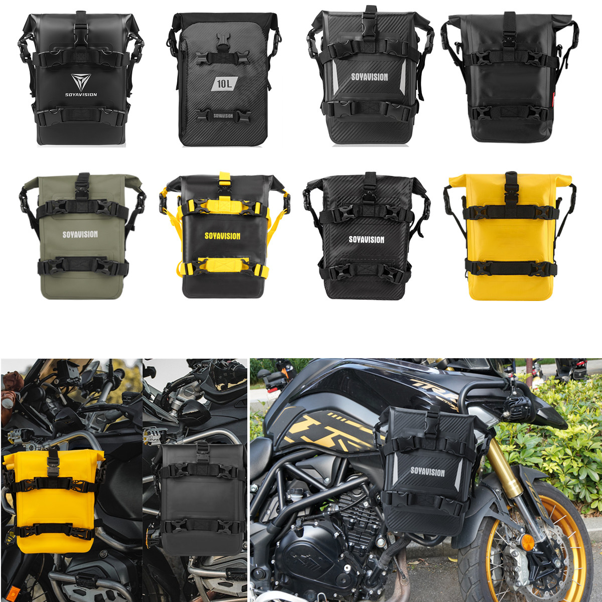 ADV Motorcycle Crash Bar Bag 8 - đánh giá và giá Motorcycle Crash Bar Waterproof Dry Bag