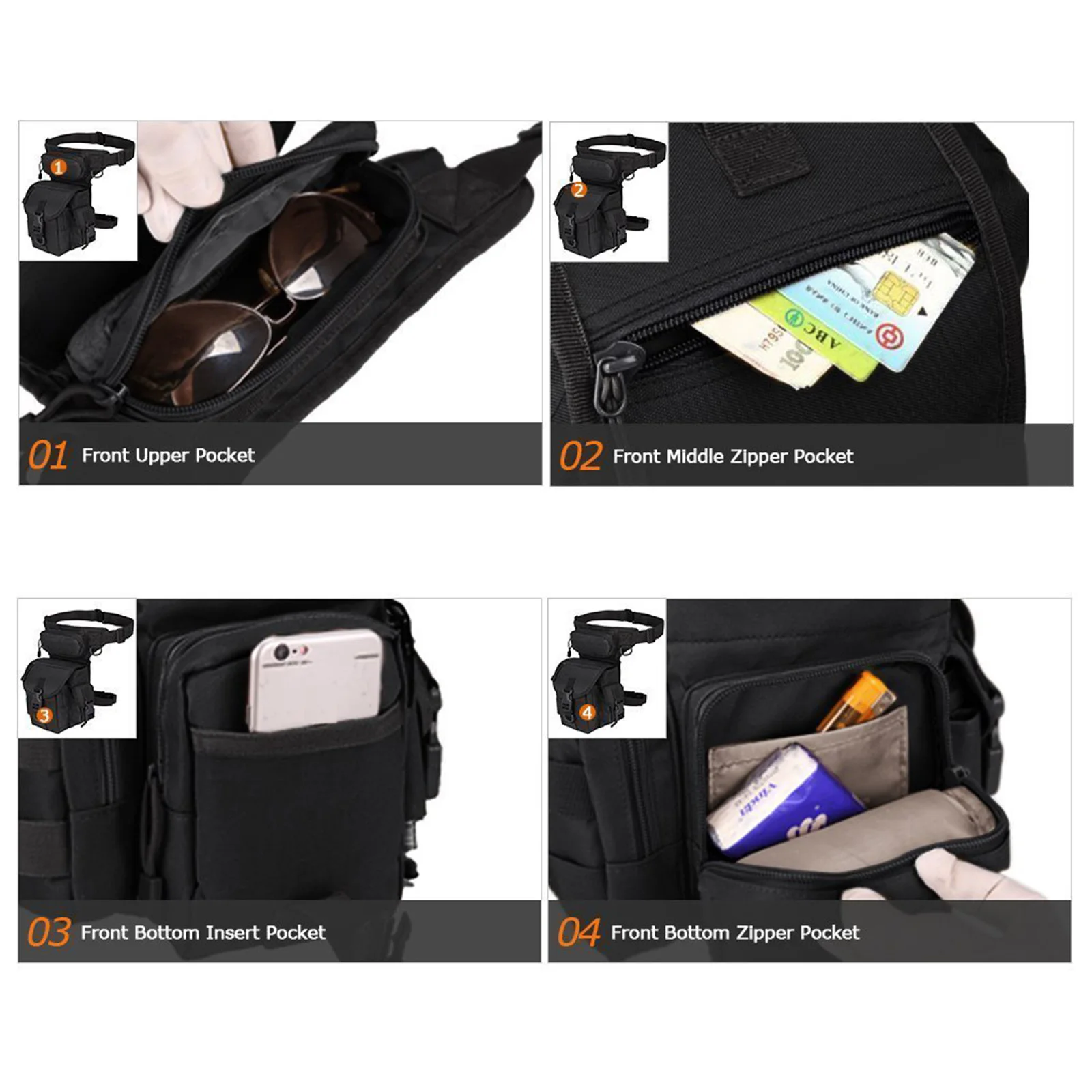 Tactical Drop Leg Pouch Bag Th - đánh giá và giá Motorcycle Leg Bag Drop Thigh Pouch