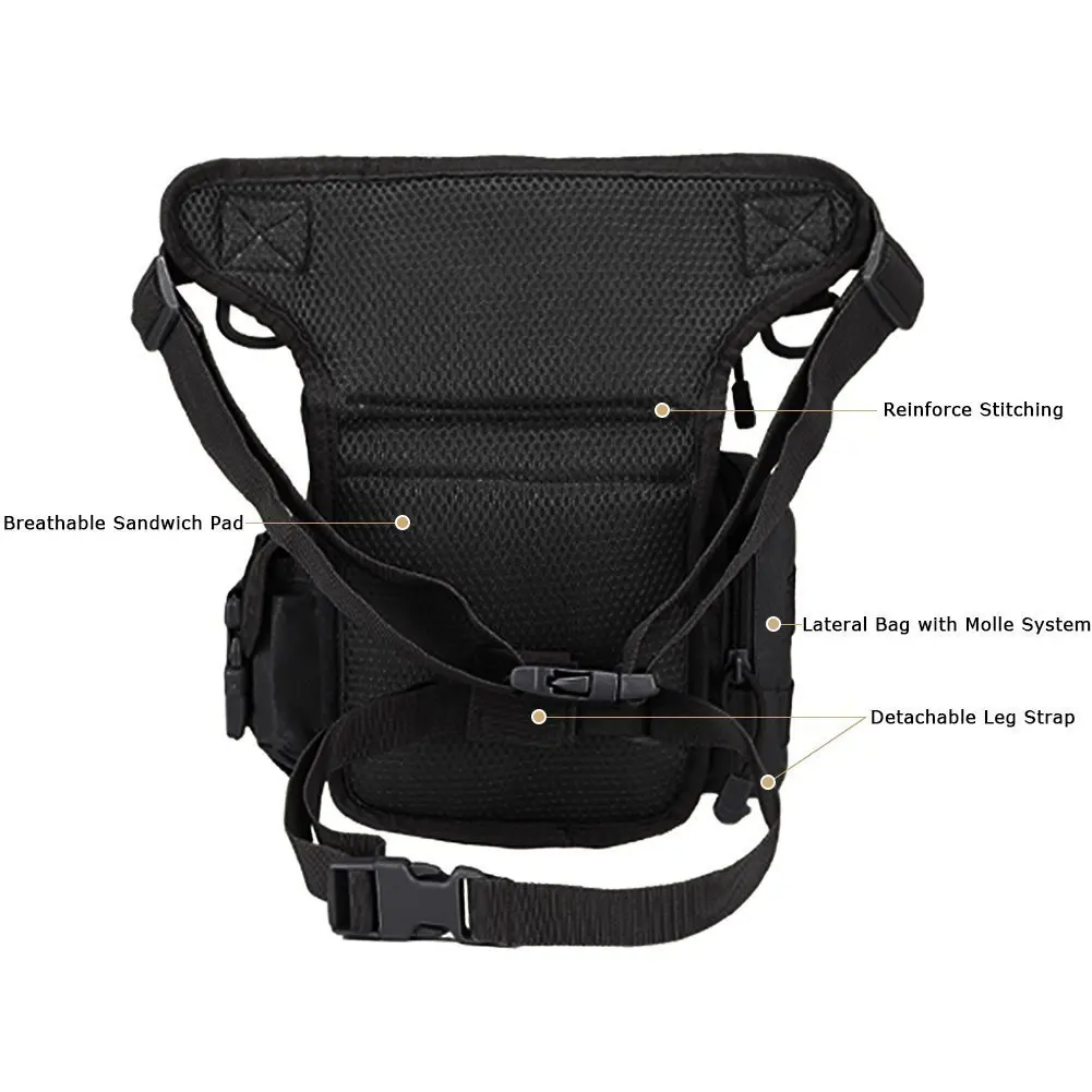 Tactical Drop Leg Pouch Bag Th - đánh giá và giá Motorcycle Leg Bag Drop Thigh Pouch