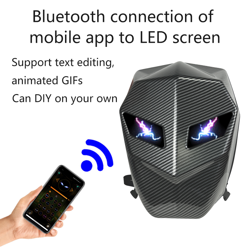 Motorcycle backpack with LED e - đánh giá và giá Motorcycle Helmet Backpack Waterproof Led