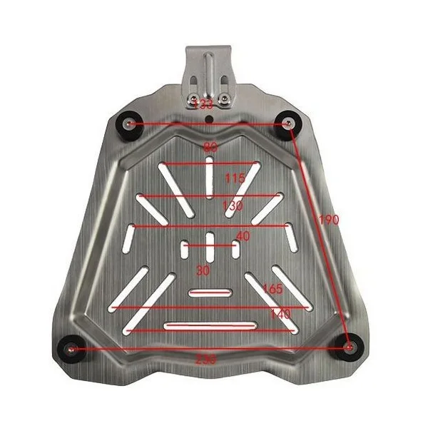 45L/55L 65L Universal Motorcyc - đánh giá và giá Aluminum Top Case Luggage Box 45L 55L