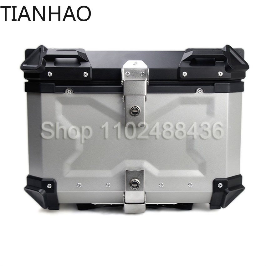 Universal Motorcycle Rear Trun - đánh giá và giá Aluminum Top Case Luggage Box 45L 55L