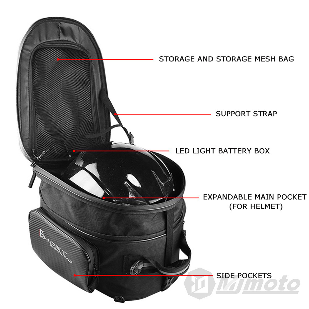 Expandable Motorcycle Rear Sea - đánh giá và giá Motorcycle Helmet Backpack Waterproof Led