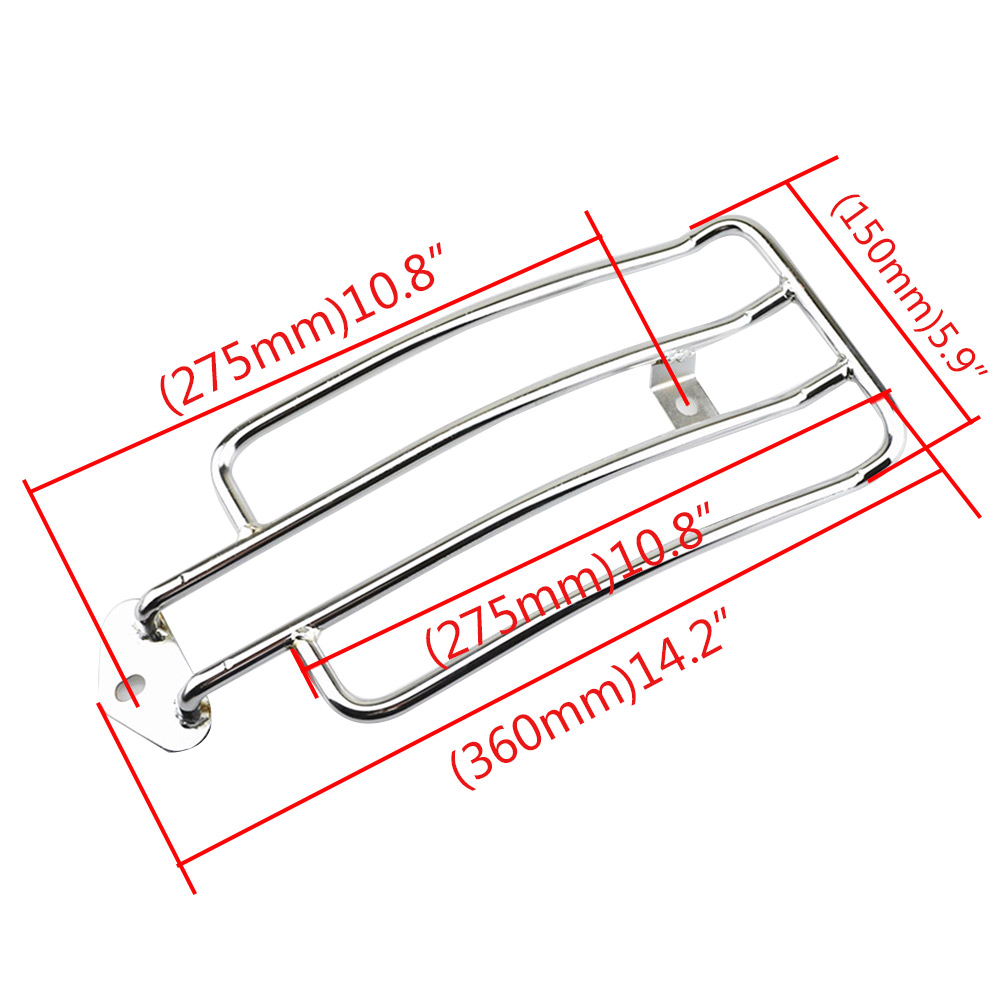 Rear Luggage Rack For Harley S - đánh giá và giá Motorcycle Luggage Rack Rear Carrier Steel