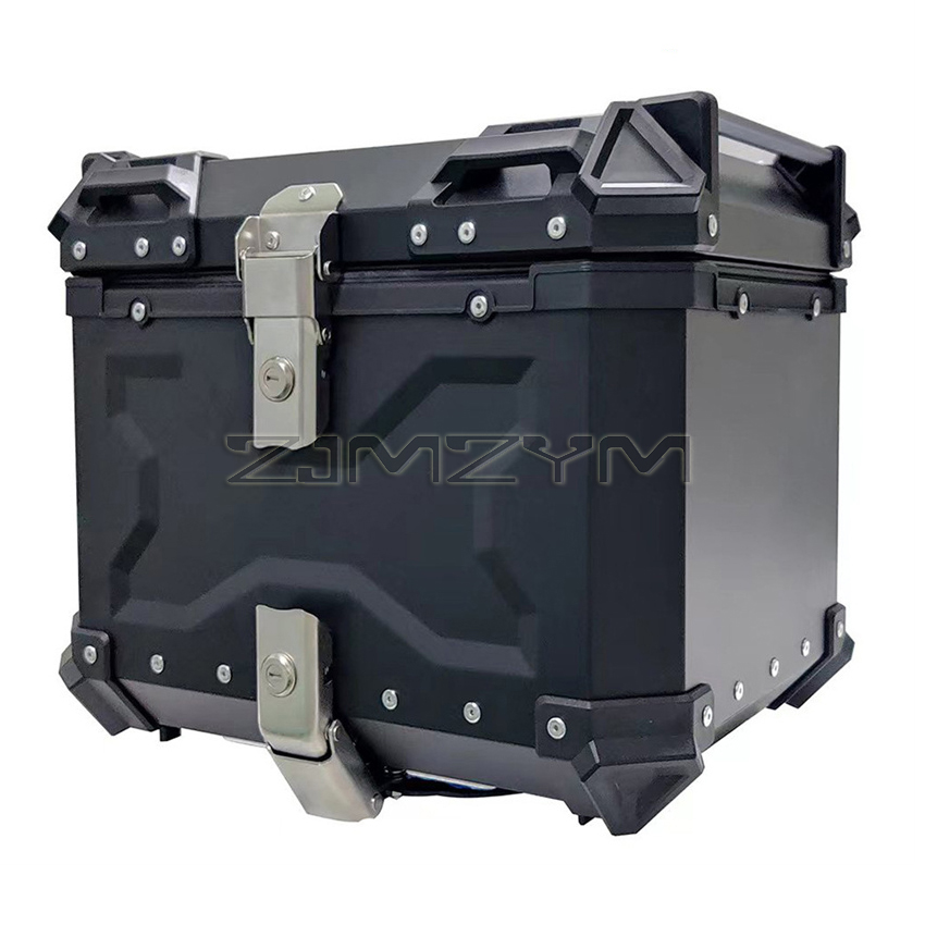 Motorcycle Rear Top Case Moto  - đánh giá và giá Aluminum Top Case Luggage Box 45L 55L
