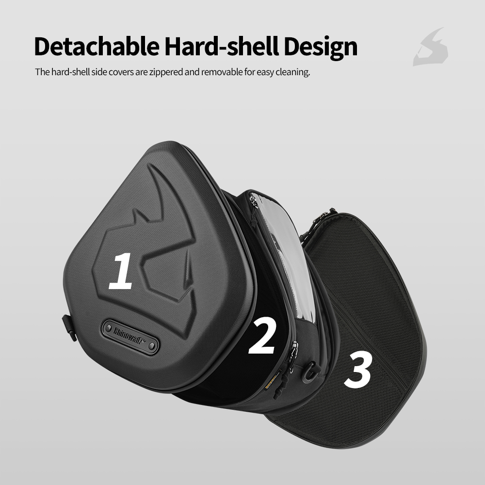 Rhinowalk Scooter Tunnel Bag H - đánh giá và giá Motorcycle Saddlebags Hard Luggage Panniers